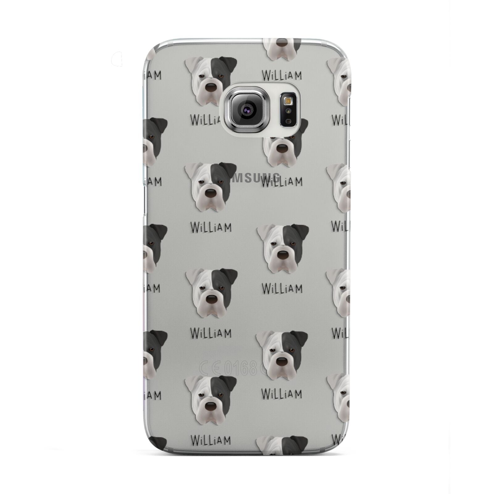Bull Pei Icon with Name Samsung Galaxy S6 Edge Case