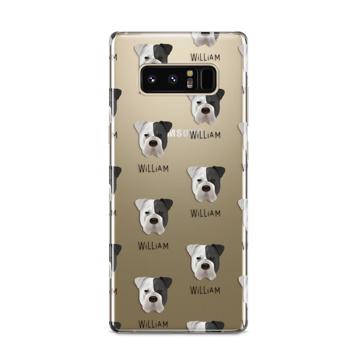 Bull Pei Icon with Name Samsung Galaxy S8 Case