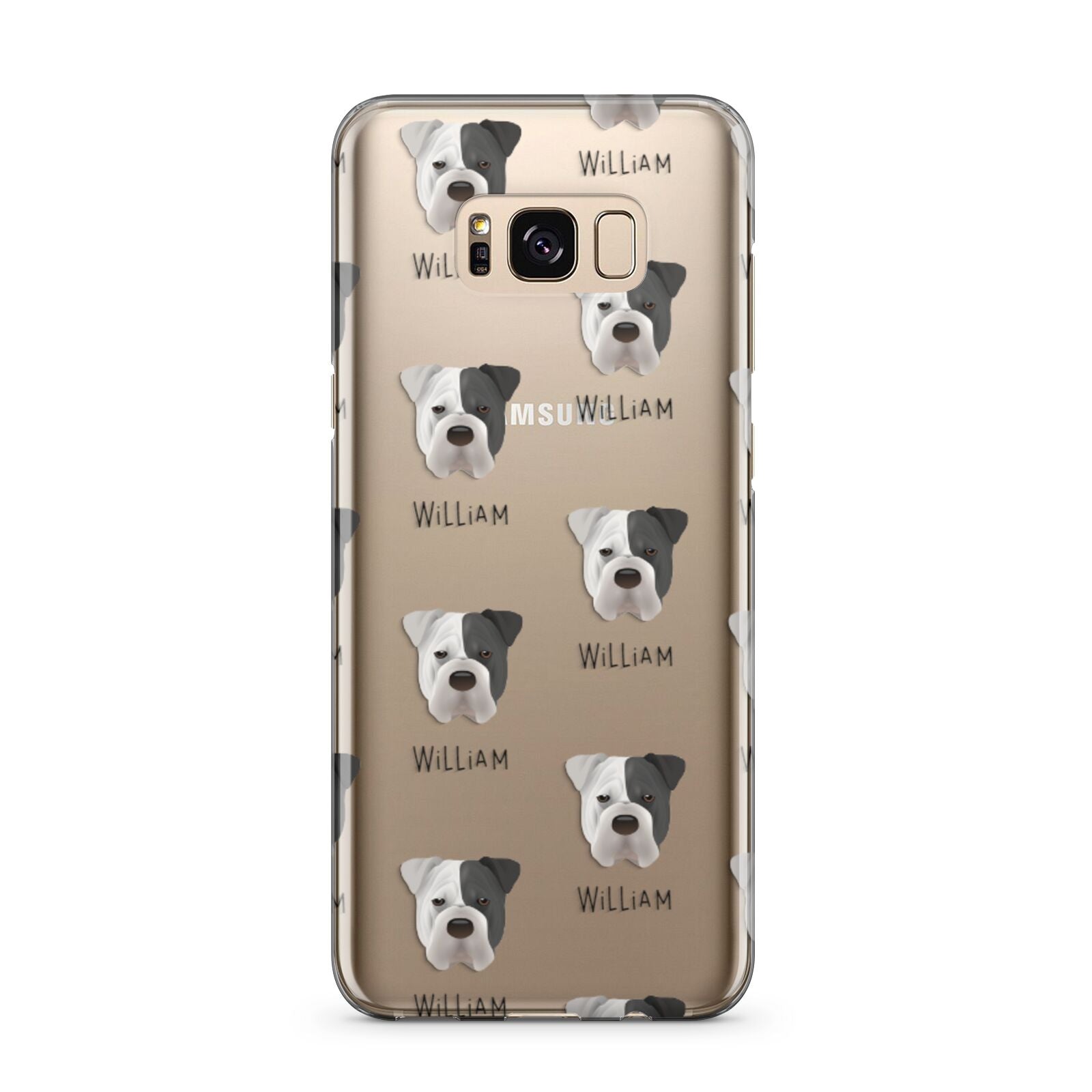Bull Pei Icon with Name Samsung Galaxy S8 Plus Case
