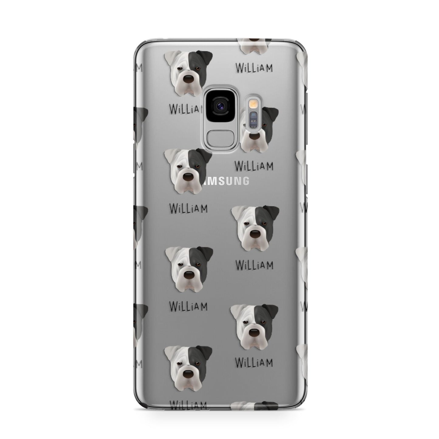 Bull Pei Icon with Name Samsung Galaxy S9 Case