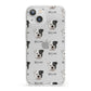 Bull Pei Icon with Name iPhone 13 Clear Bumper Case