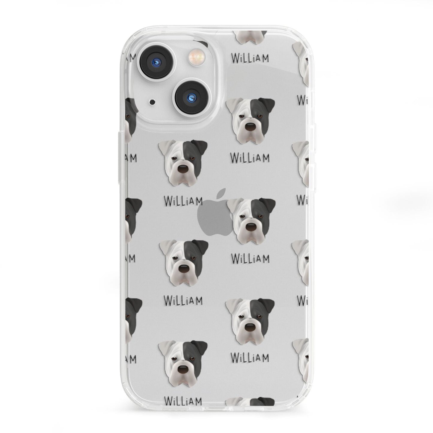 Bull Pei Icon with Name iPhone 13 Mini Clear Bumper Case