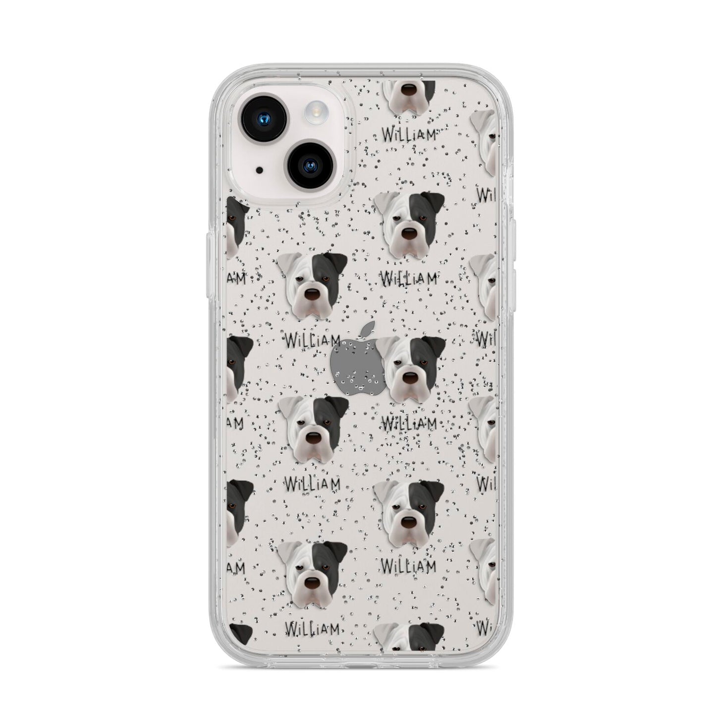 Bull Pei Icon with Name iPhone 14 Plus Glitter Tough Case Starlight