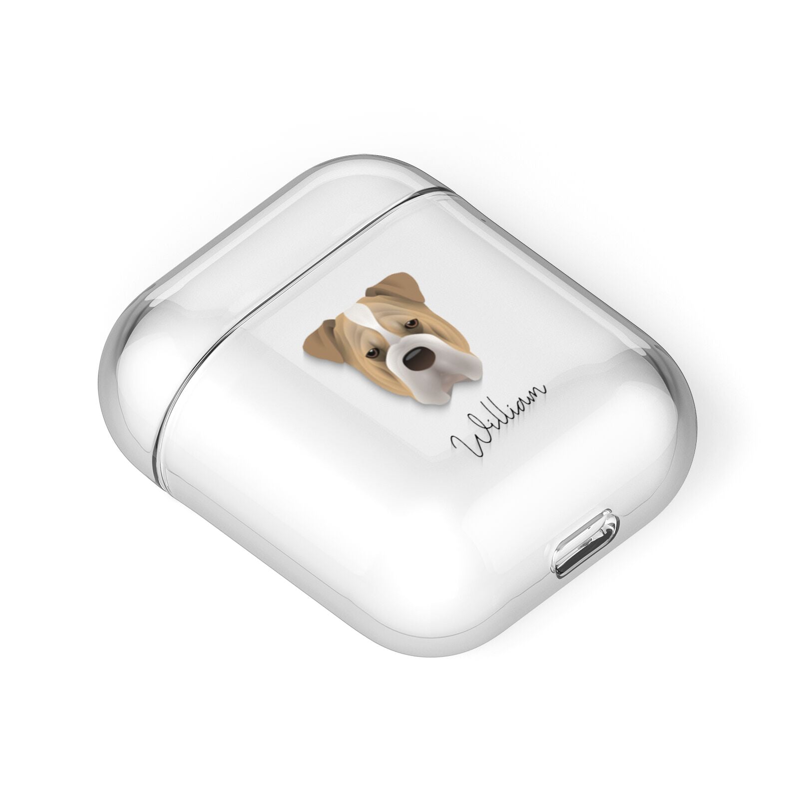 Bull Pei Personalised AirPods Case Laid Flat