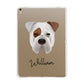 Bull Pei Personalised Apple iPad Gold Case