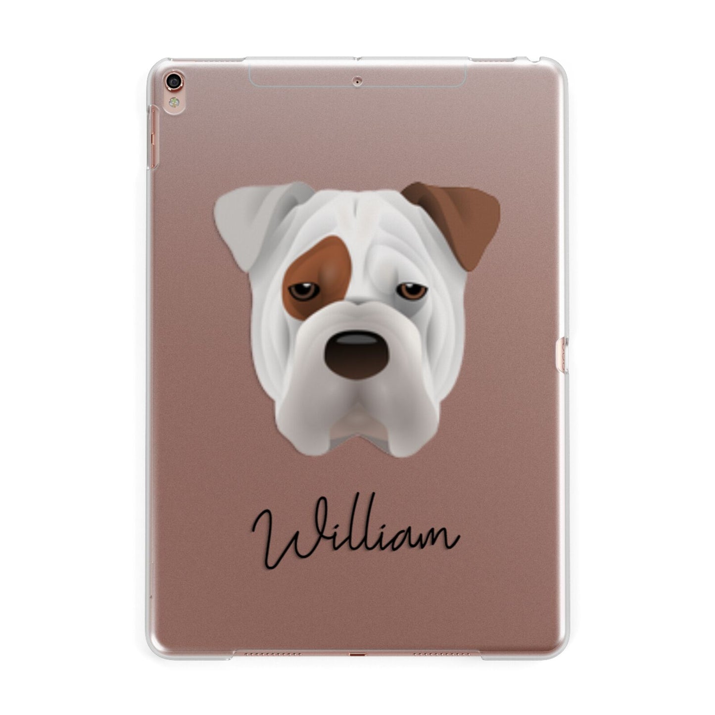 Bull Pei Personalised Apple iPad Rose Gold Case