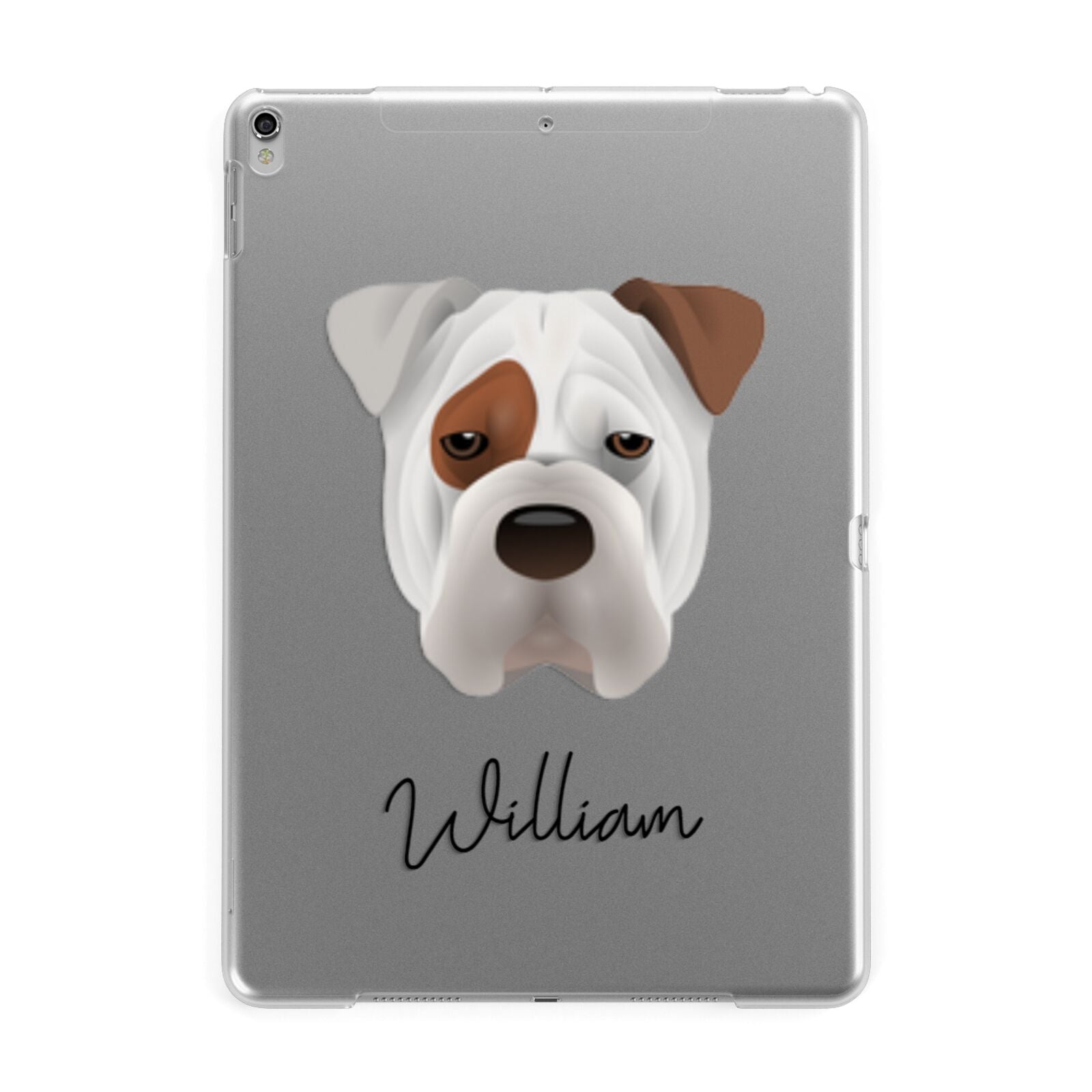 Bull Pei Personalised Apple iPad Silver Case