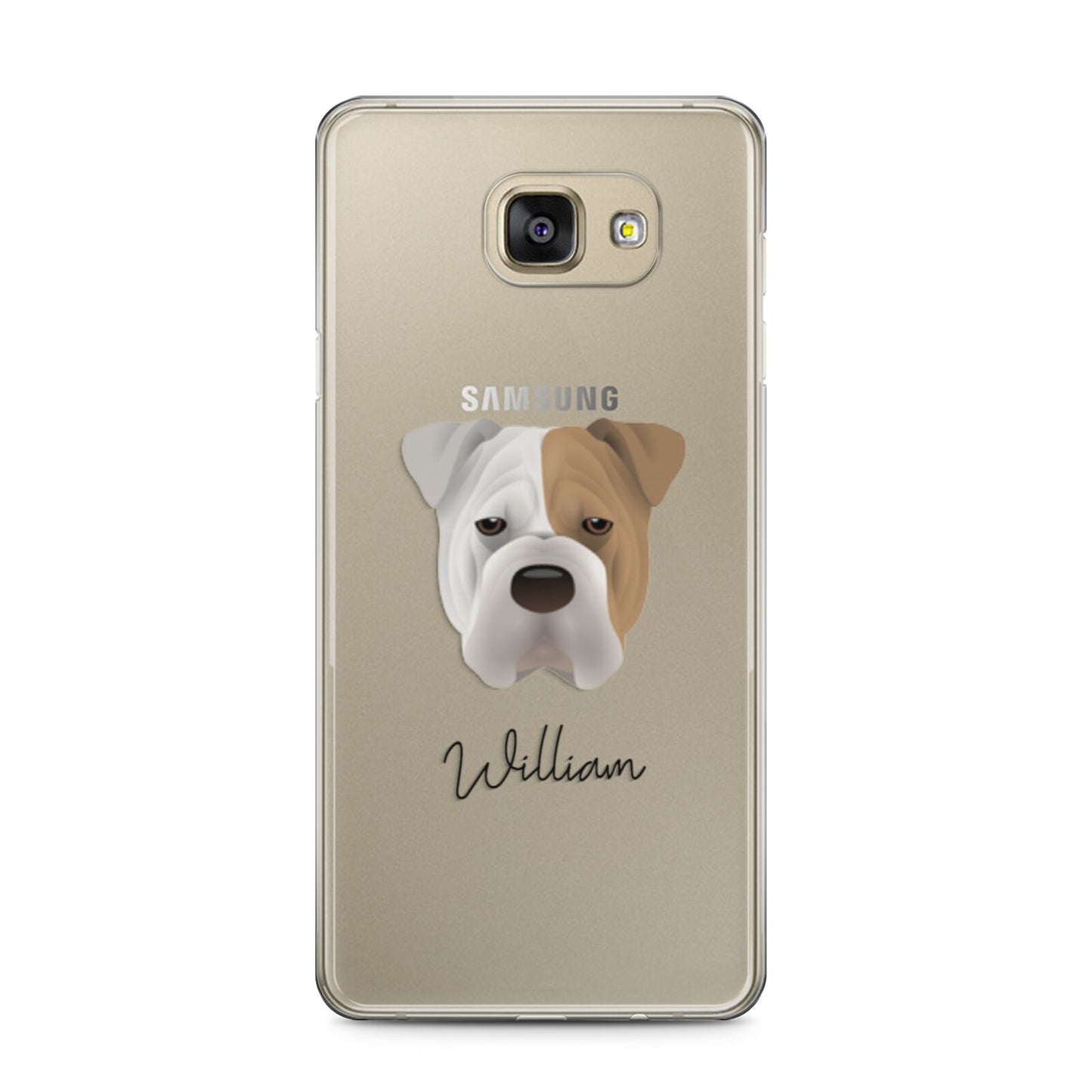 Bull Pei Personalised Samsung Galaxy A5 2016 Case on gold phone