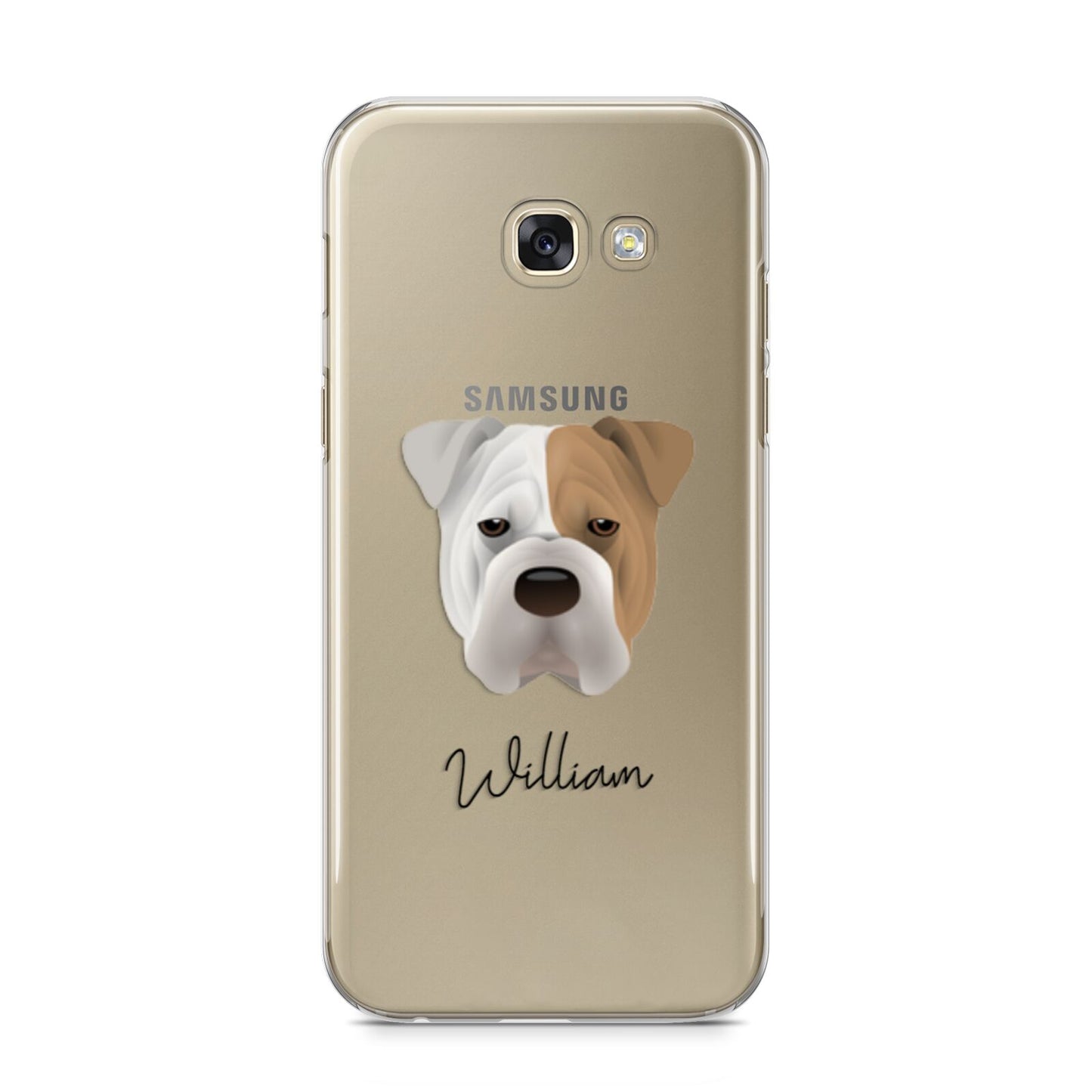 Bull Pei Personalised Samsung Galaxy A5 2017 Case on gold phone