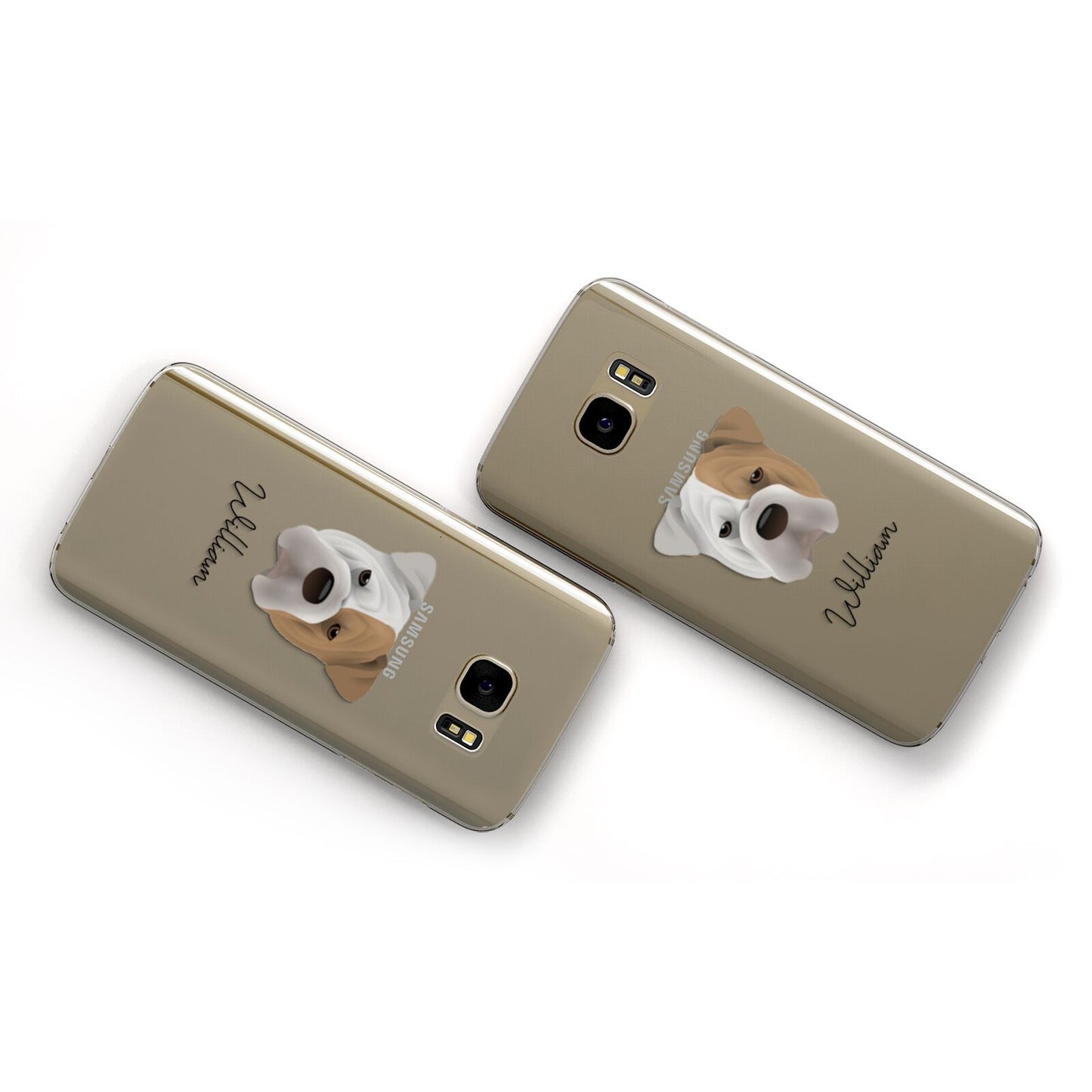 Bull Pei Personalised Samsung Galaxy Case Flat Overview