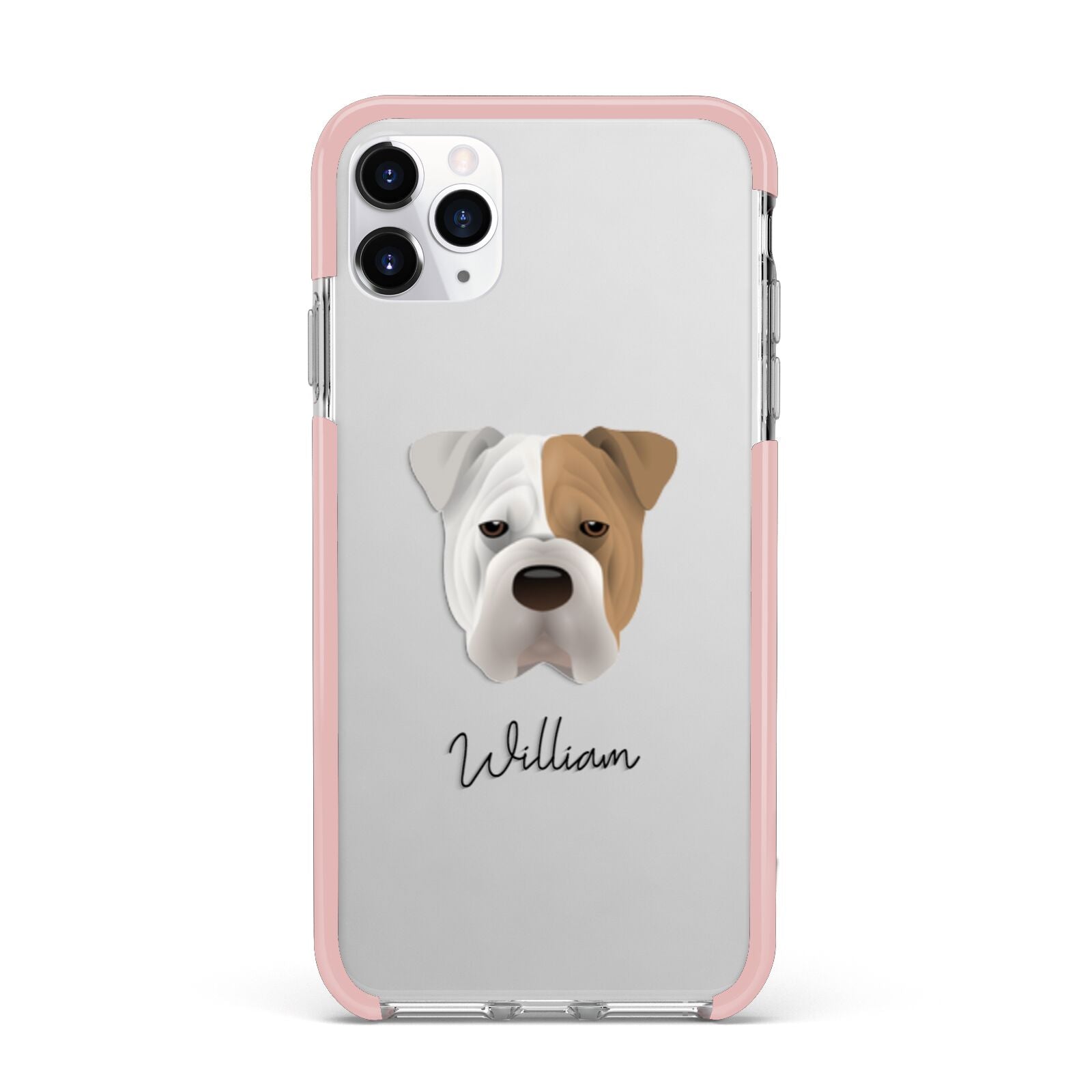 Bull Pei Personalised iPhone 11 Pro Max Impact Pink Edge Case
