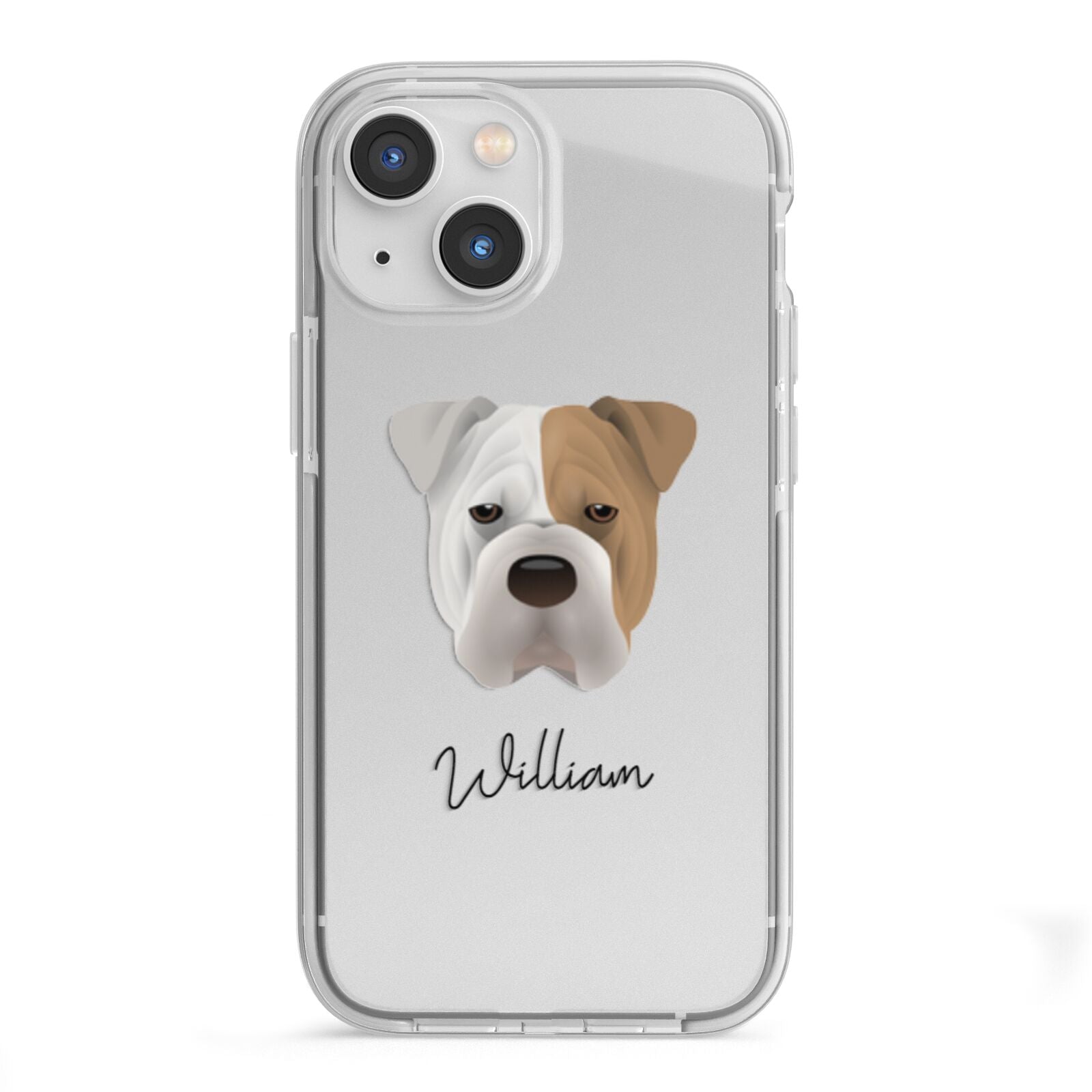 Bull Pei Personalised iPhone 13 Mini TPU Impact Case with White Edges