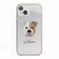 Bull Pei Personalised iPhone 13 TPU Impact Case with Pink Edges