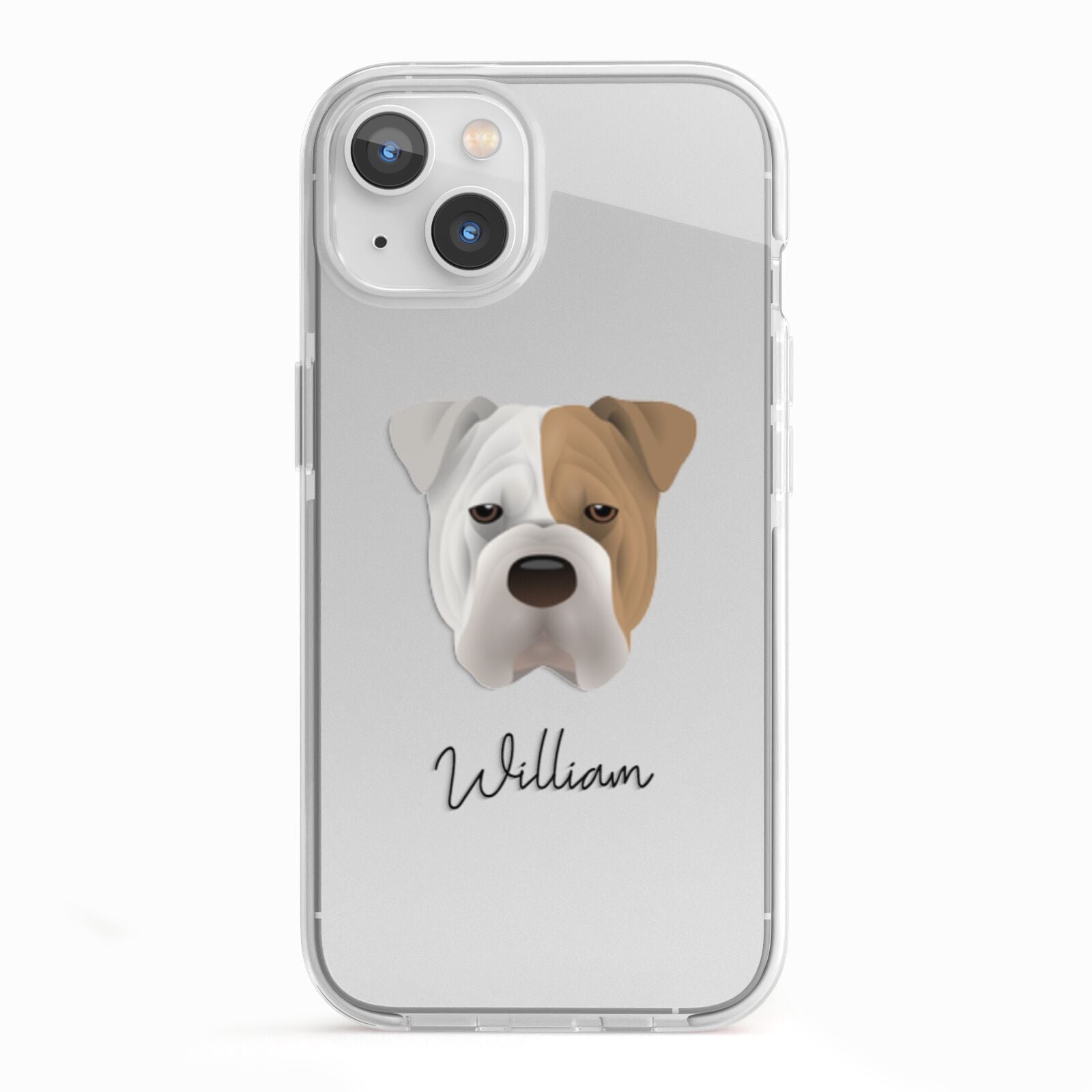 Bull Pei Personalised iPhone 13 TPU Impact Case with White Edges