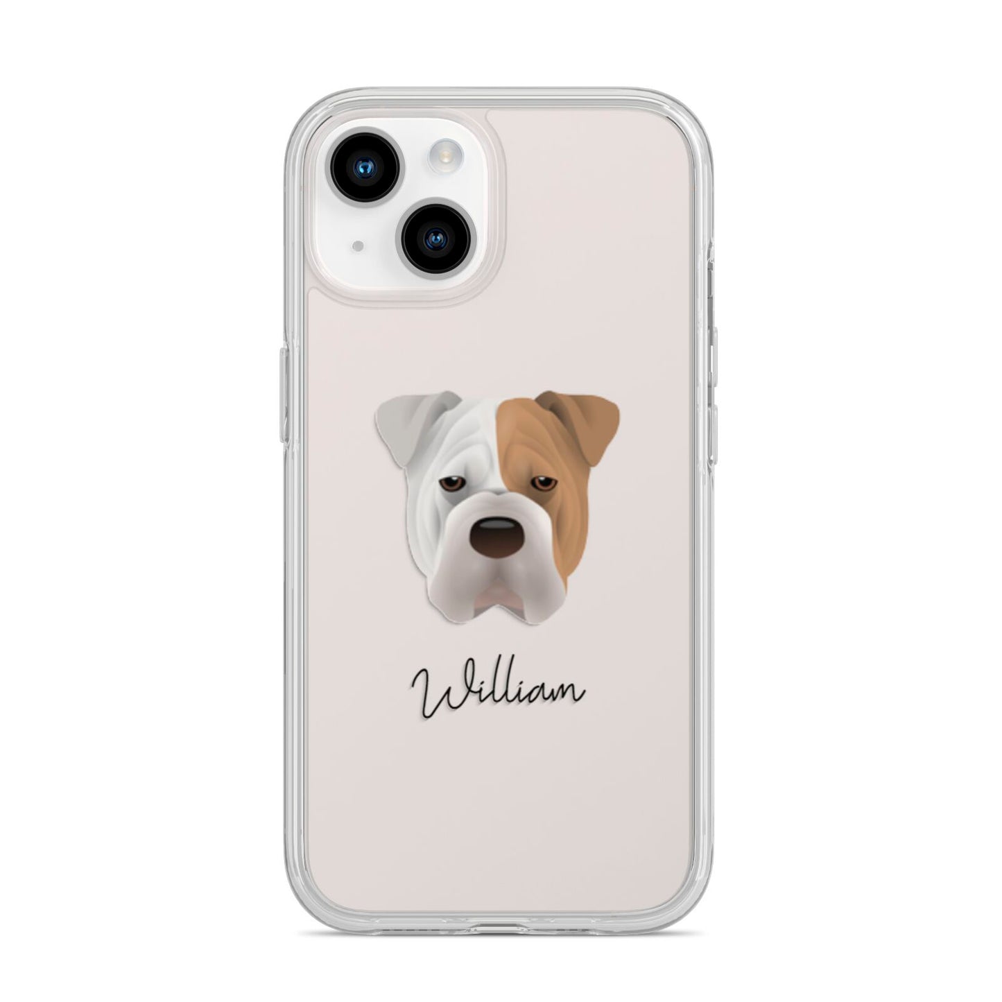 Bull Pei Personalised iPhone 14 Clear Tough Case Starlight