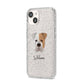 Bull Pei Personalised iPhone 14 Glitter Tough Case Starlight Angled Image