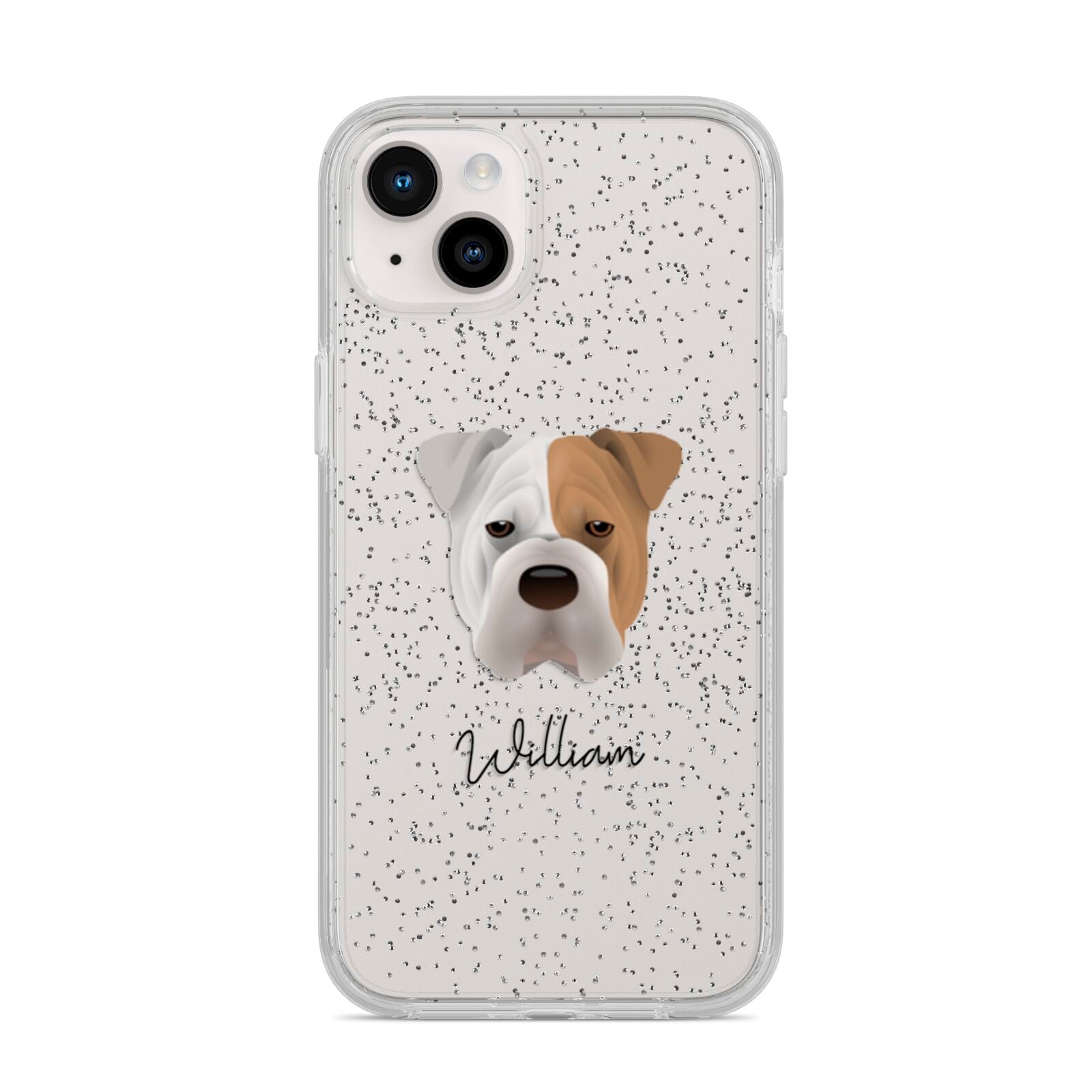 Bull Pei Personalised iPhone 14 Plus Glitter Tough Case Starlight