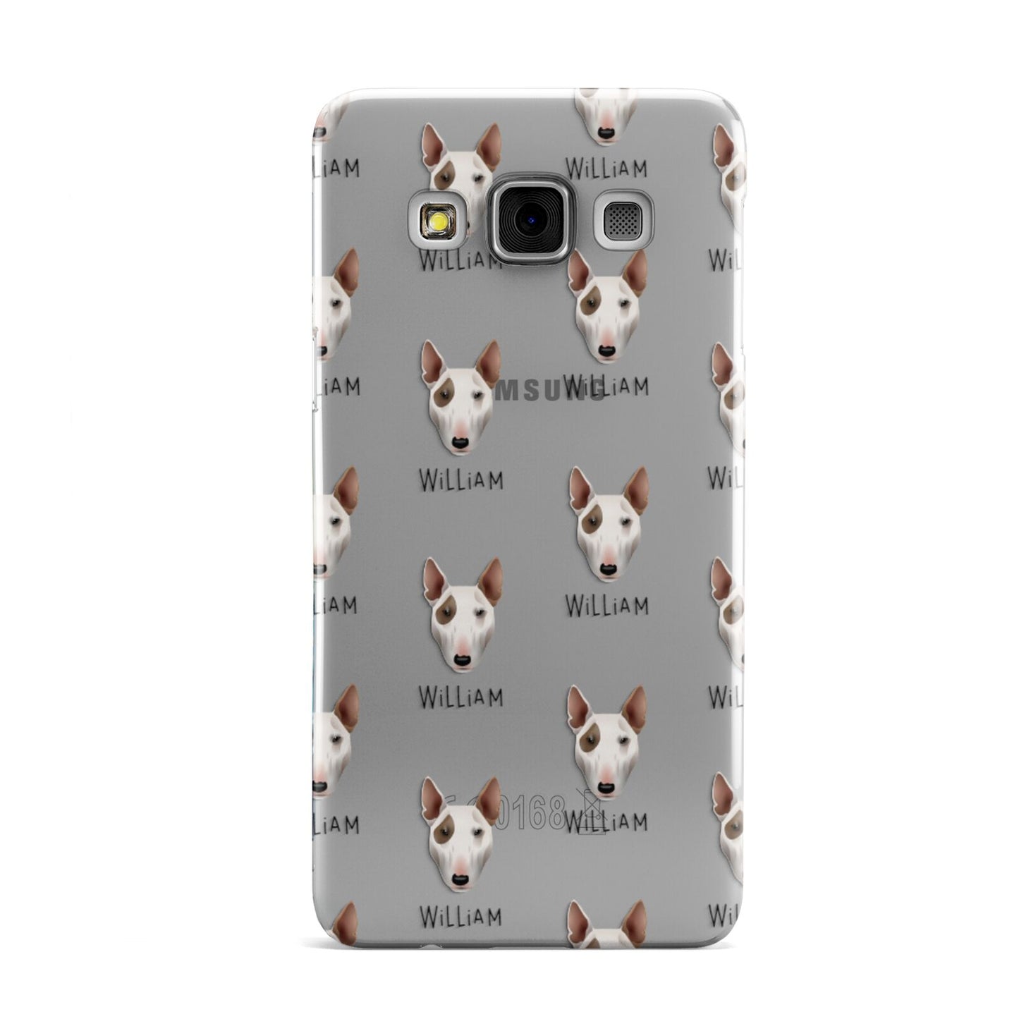 Bull Terrier Icon with Name Samsung Galaxy A3 Case