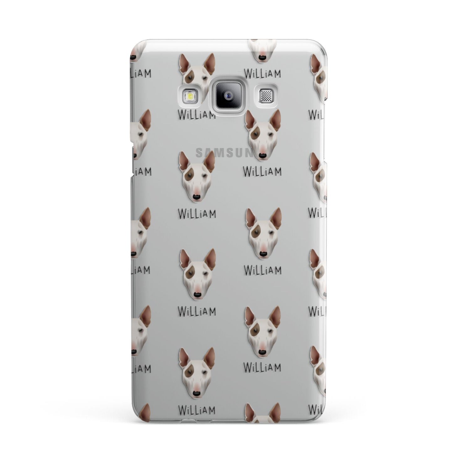 Bull Terrier Icon with Name Samsung Galaxy A7 2015 Case