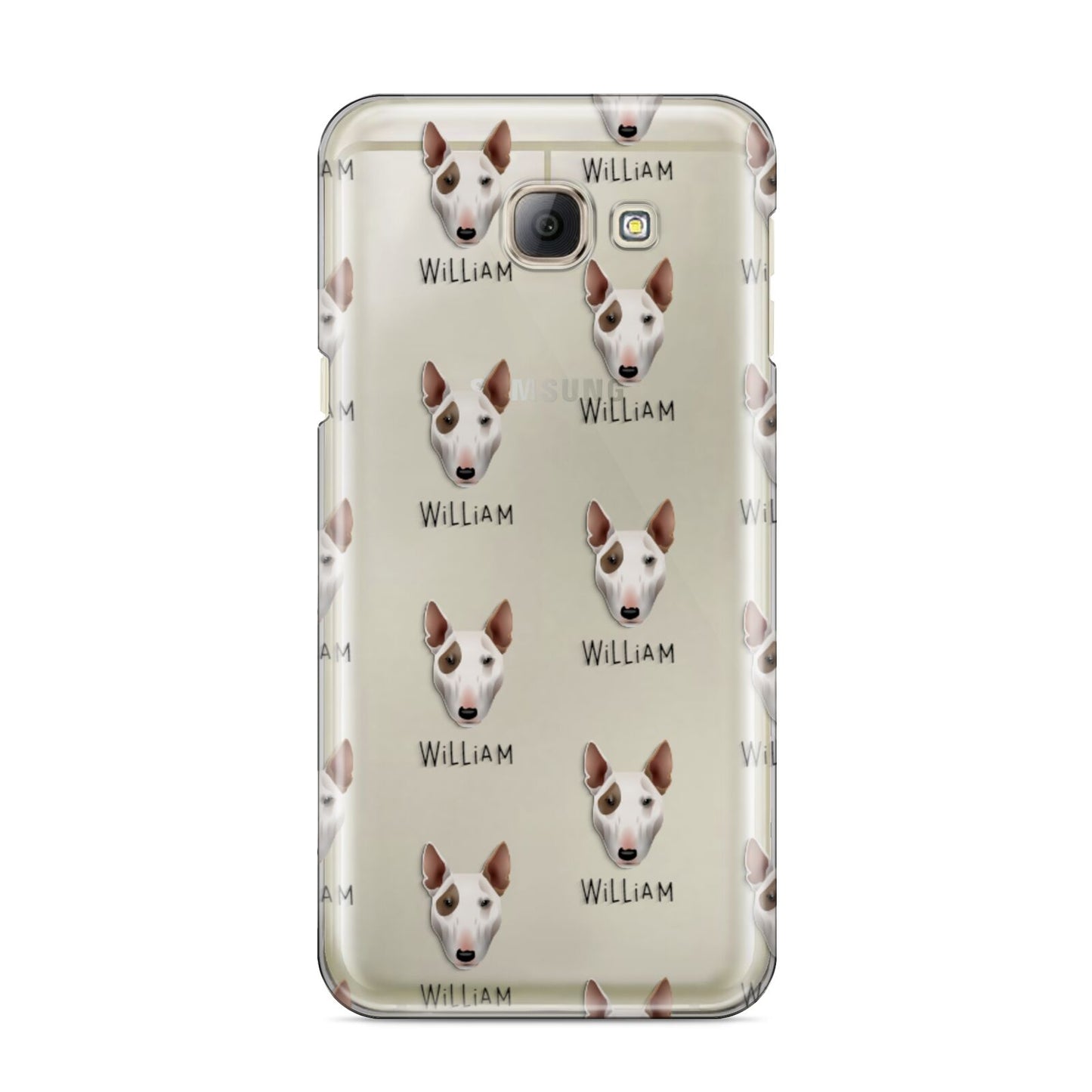 Bull Terrier Icon with Name Samsung Galaxy A8 2016 Case
