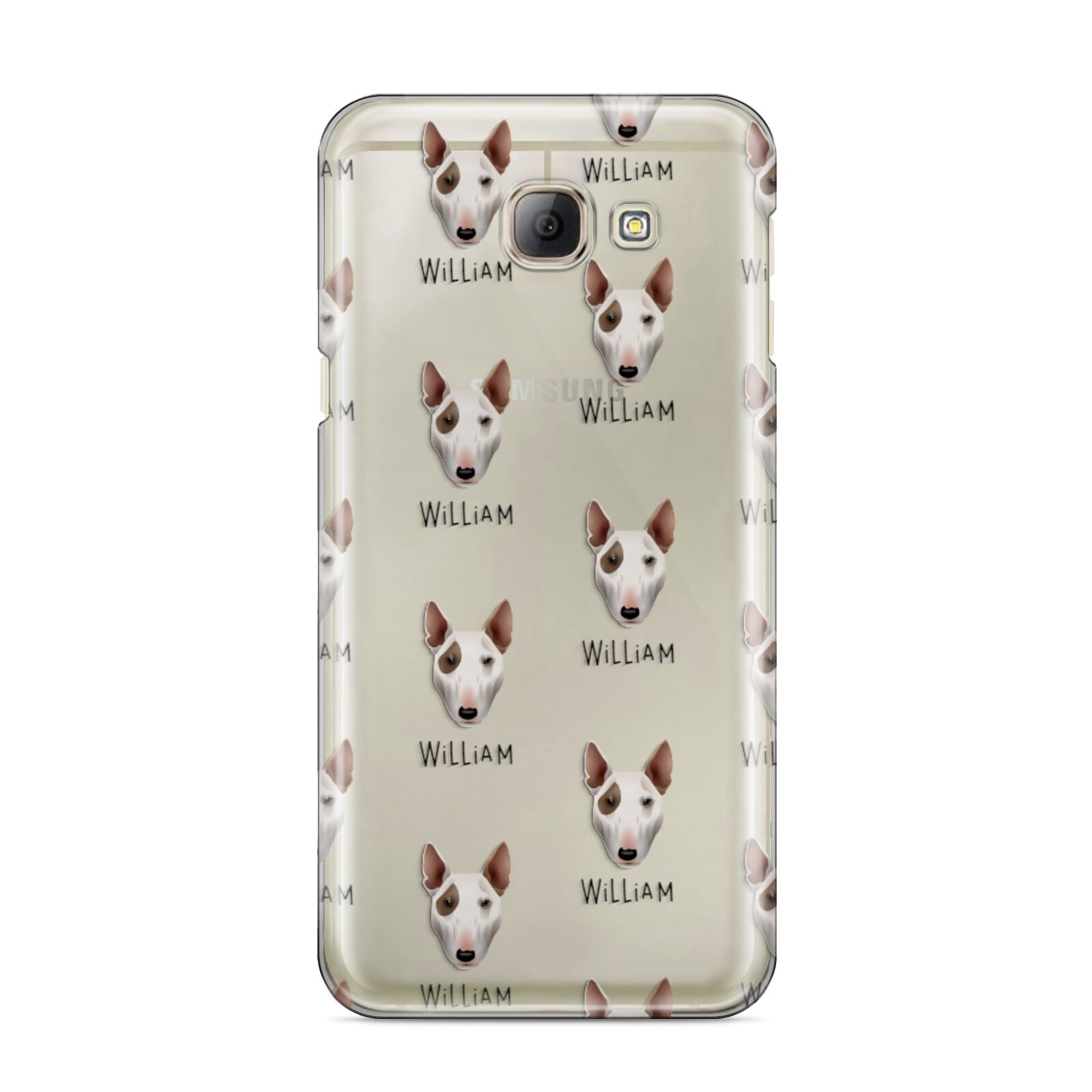 Bull Terrier Icon with Name Samsung Galaxy A8 2016 Case