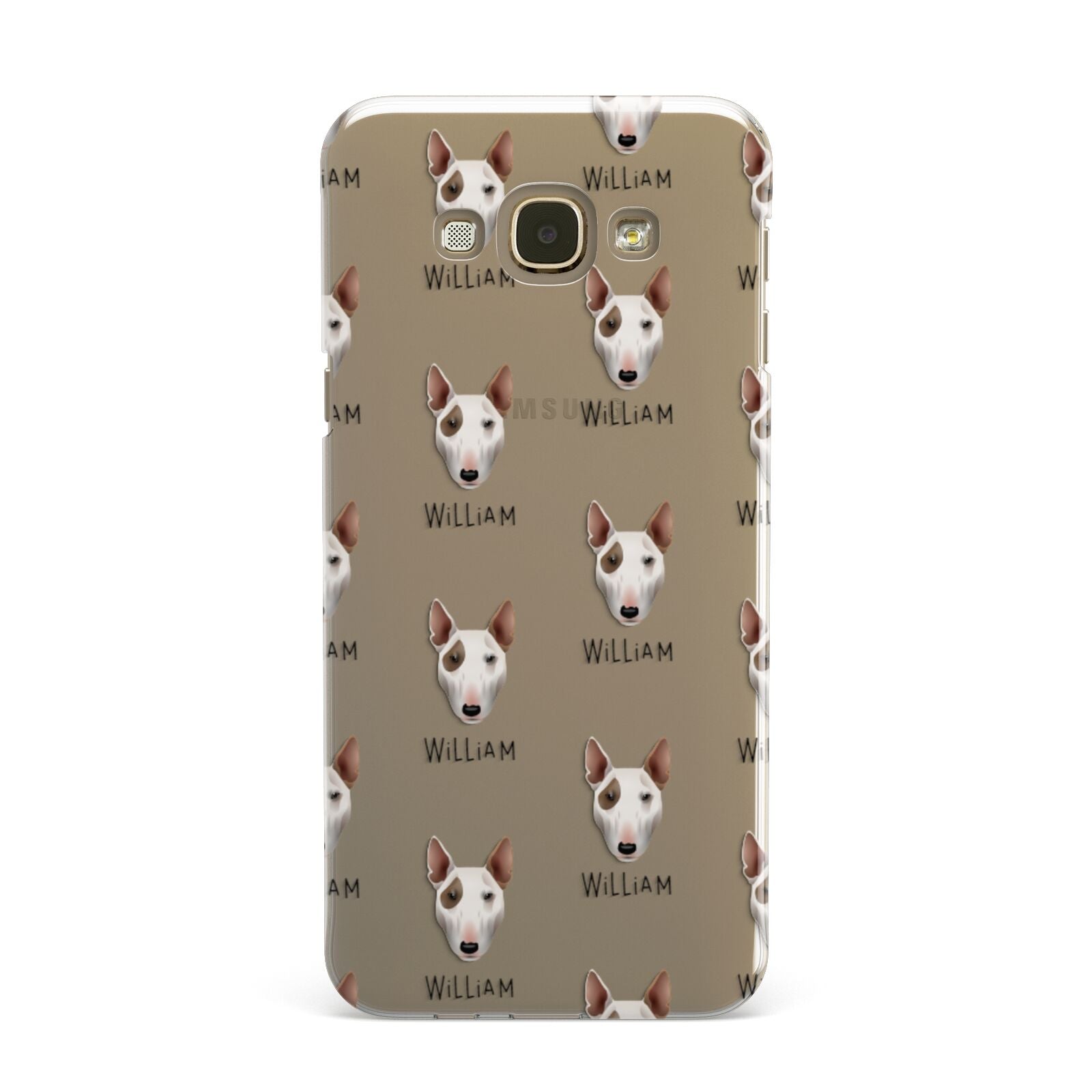 Bull Terrier Icon with Name Samsung Galaxy A8 Case