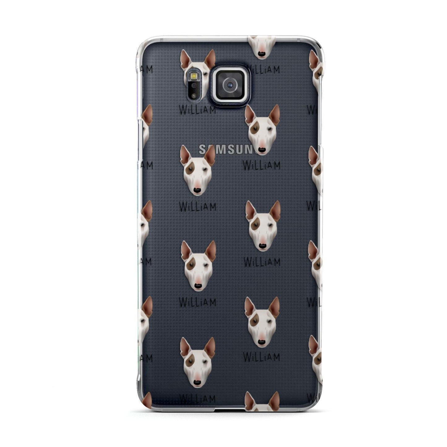 Bull Terrier Icon with Name Samsung Galaxy Alpha Case