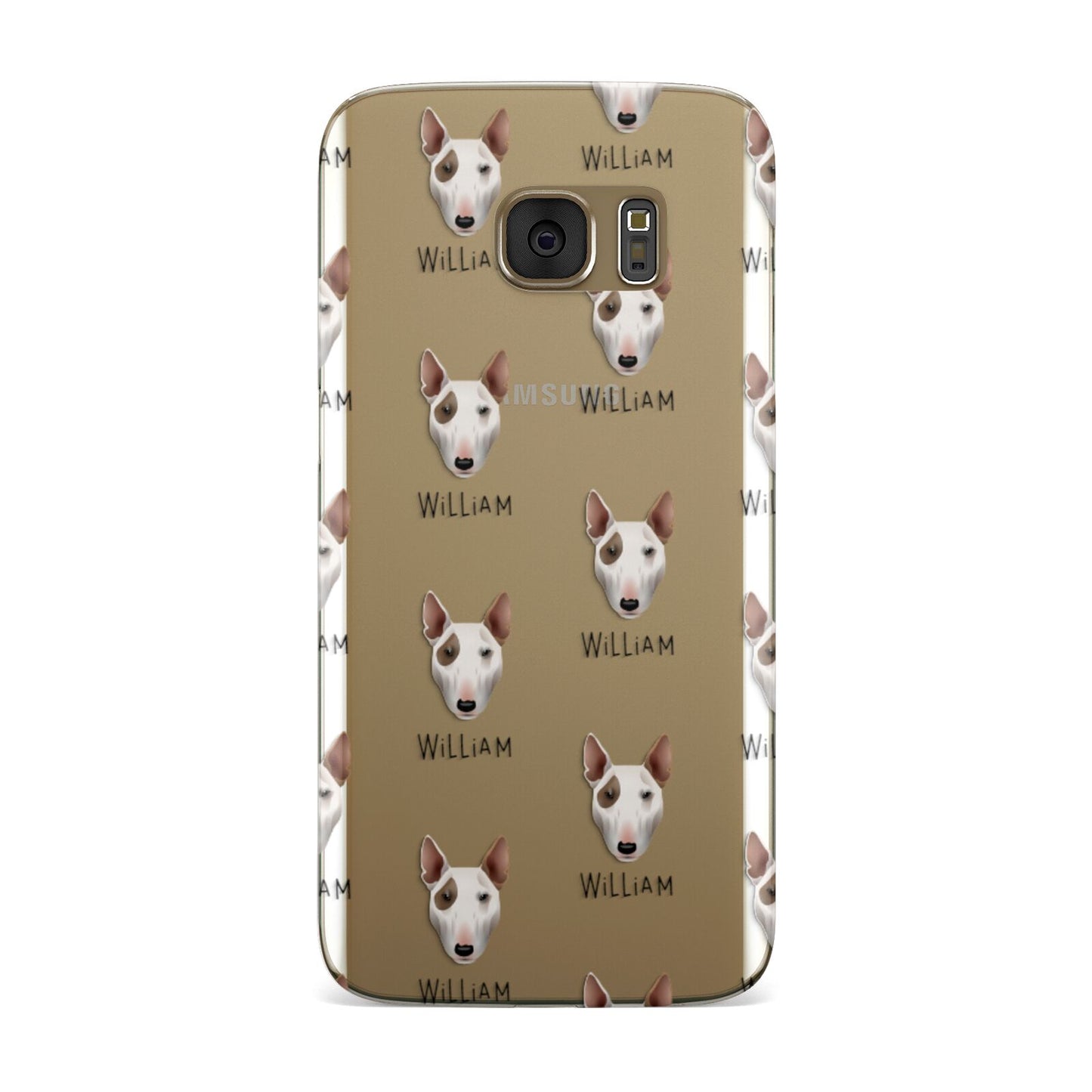 Bull Terrier Icon with Name Samsung Galaxy Case