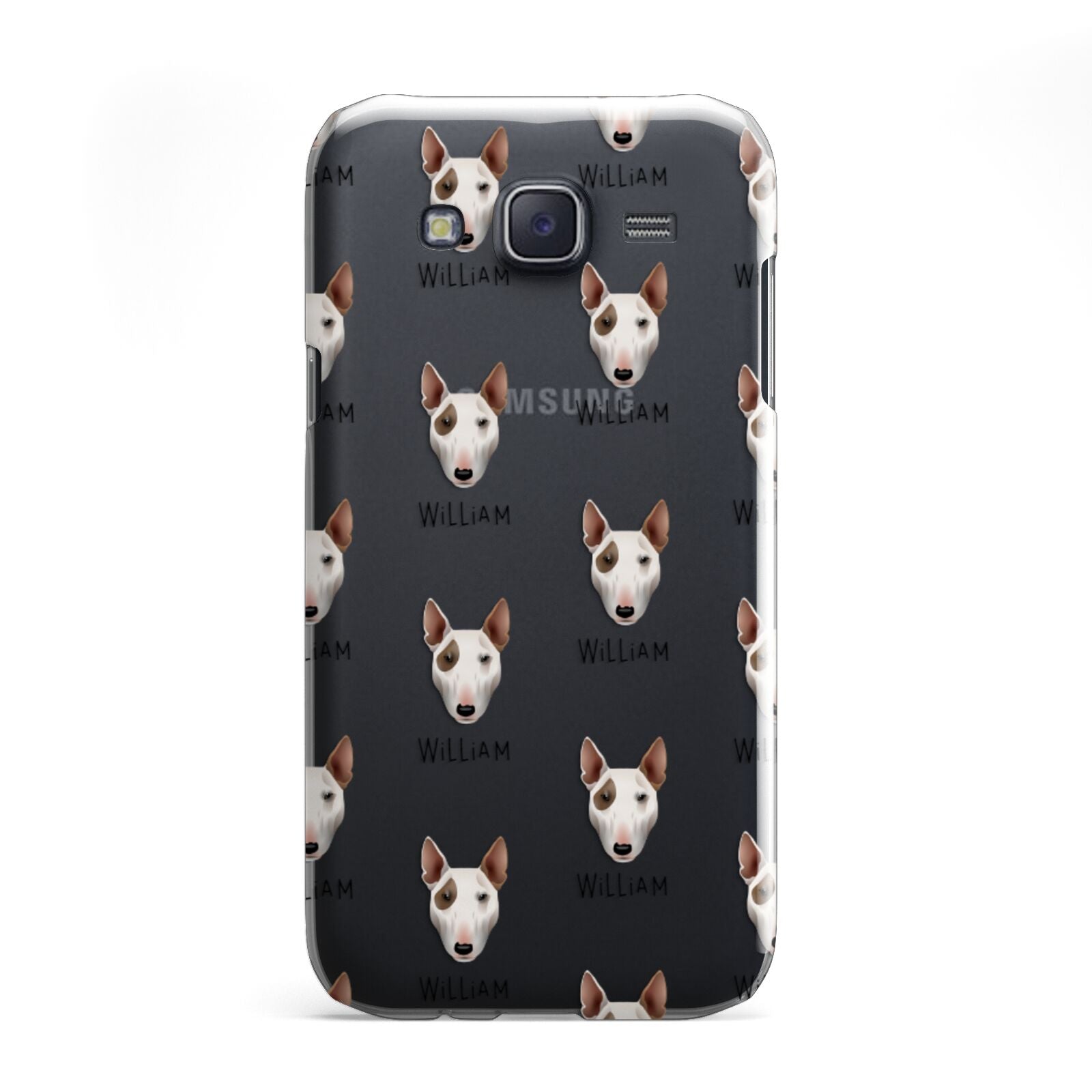 Bull Terrier Icon with Name Samsung Galaxy J5 Case