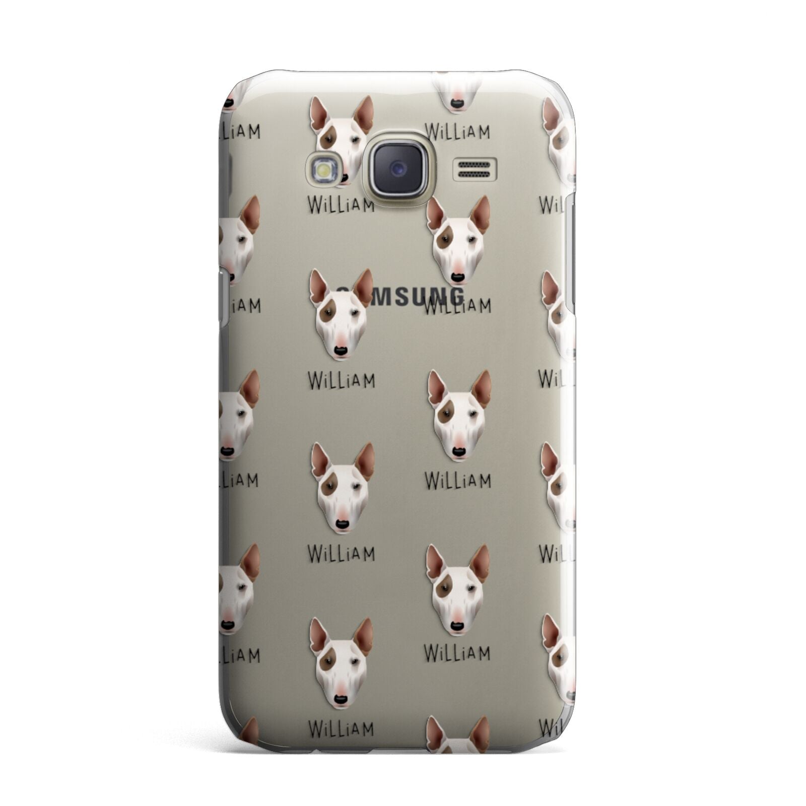 Bull Terrier Icon with Name Samsung Galaxy J7 Case