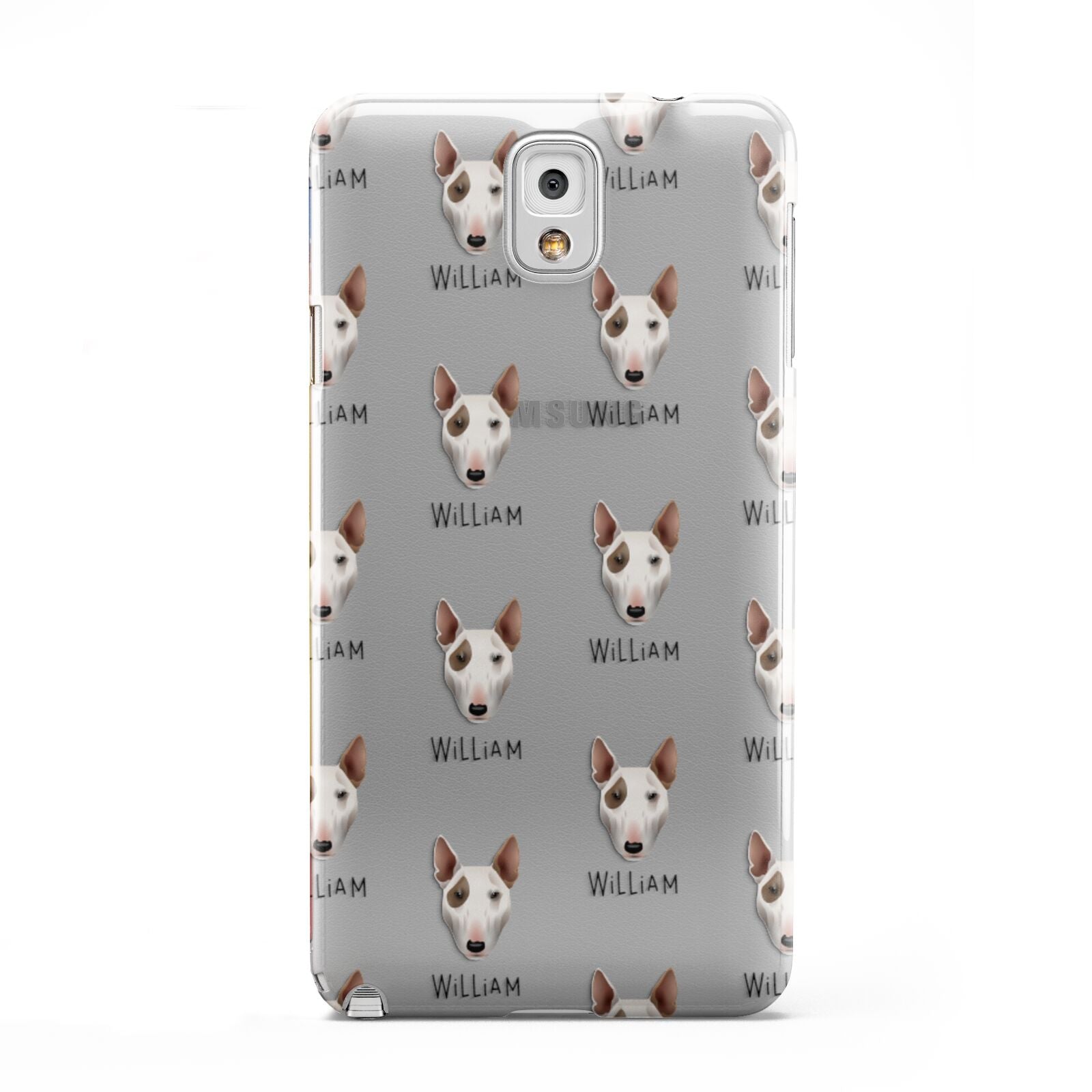Bull Terrier Icon with Name Samsung Galaxy Note 3 Case