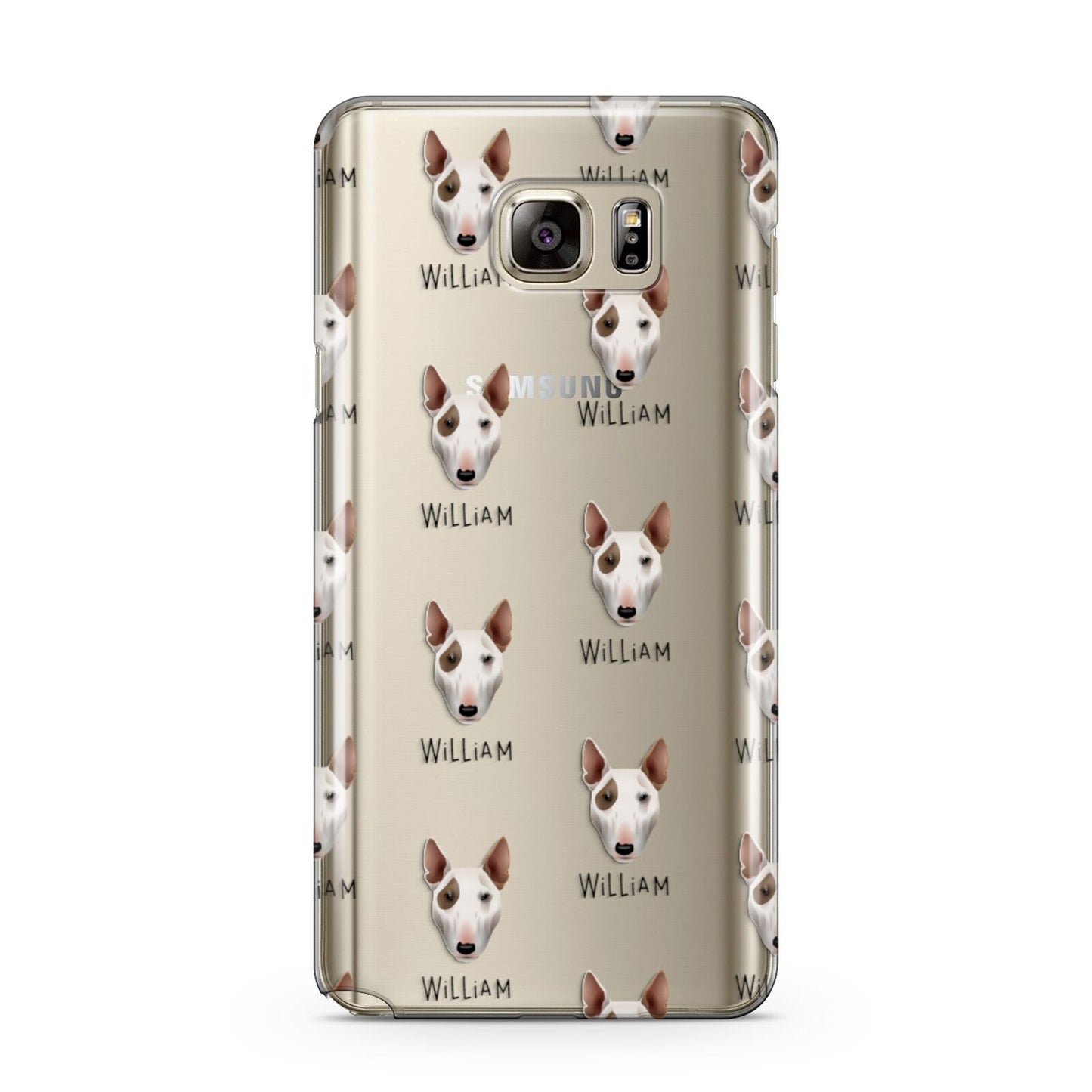 Bull Terrier Icon with Name Samsung Galaxy Note 5 Case