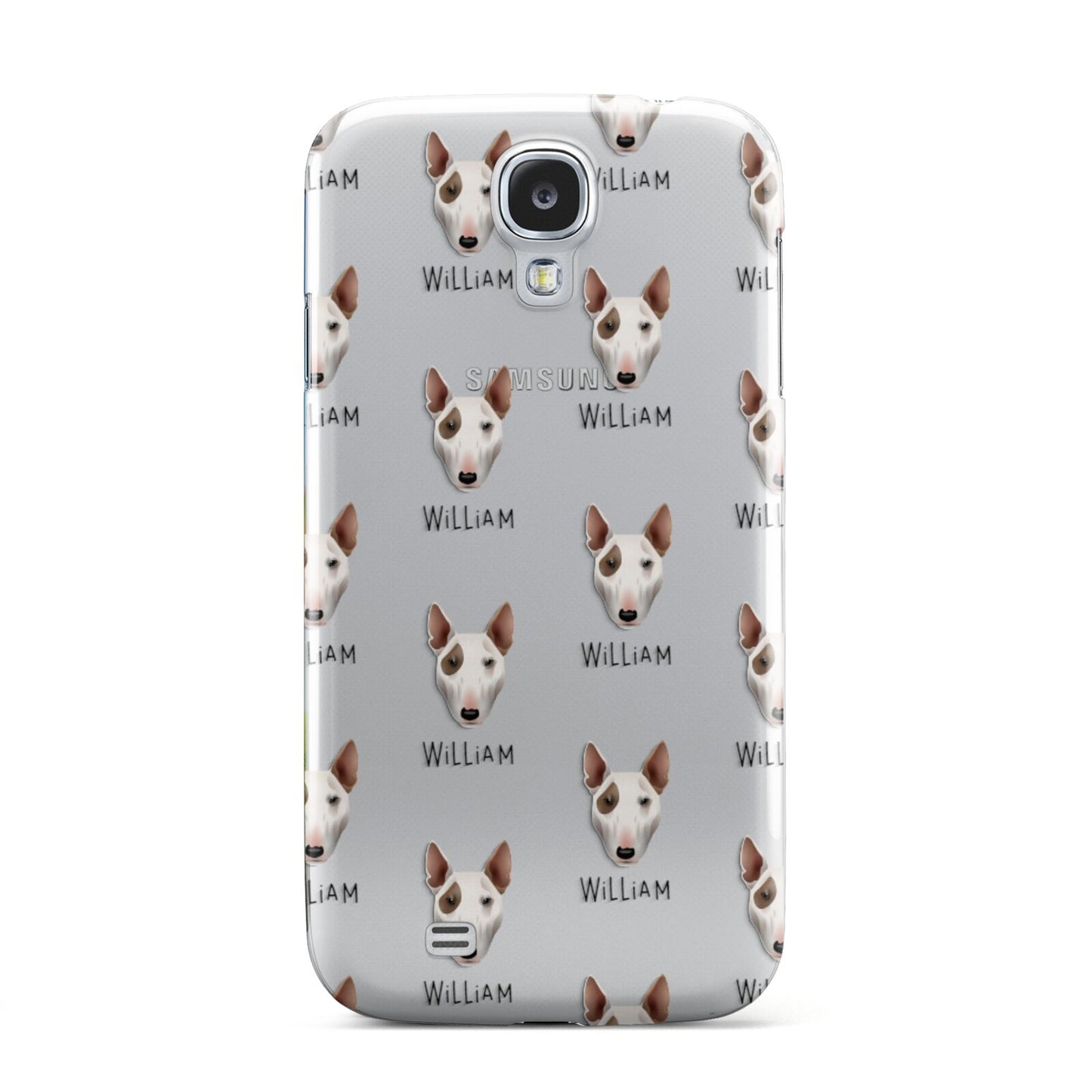 Bull Terrier Icon with Name Samsung Galaxy S4 Case