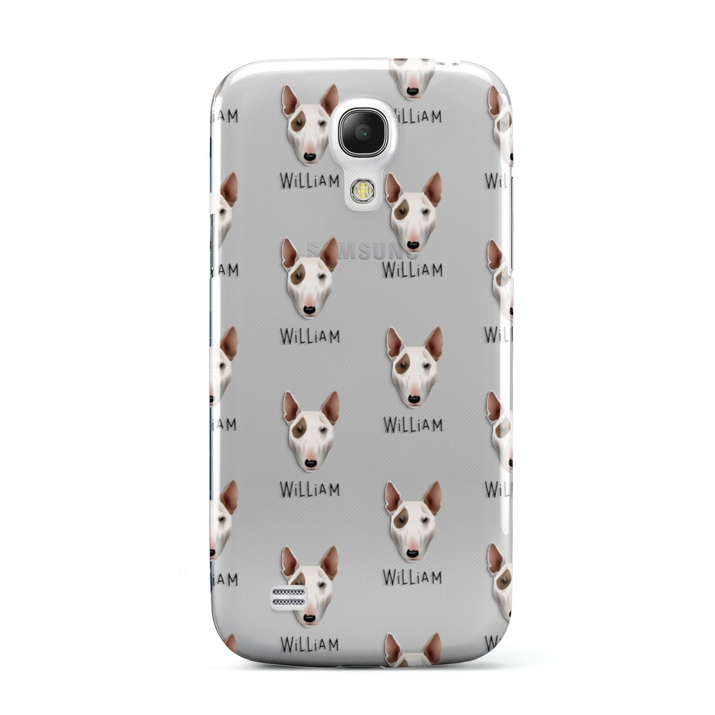 Bull Terrier Icon with Name Samsung Galaxy S4 Mini Case