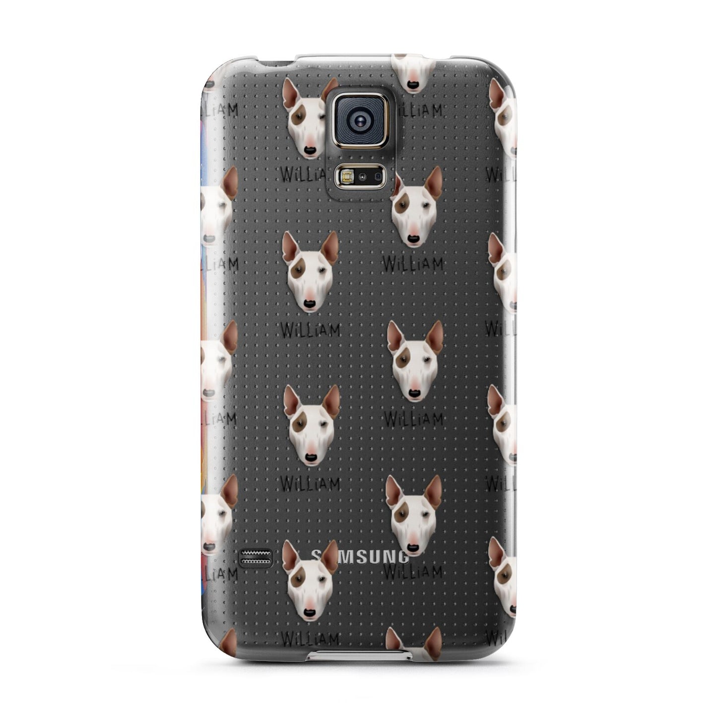 Bull Terrier Icon with Name Samsung Galaxy S5 Case
