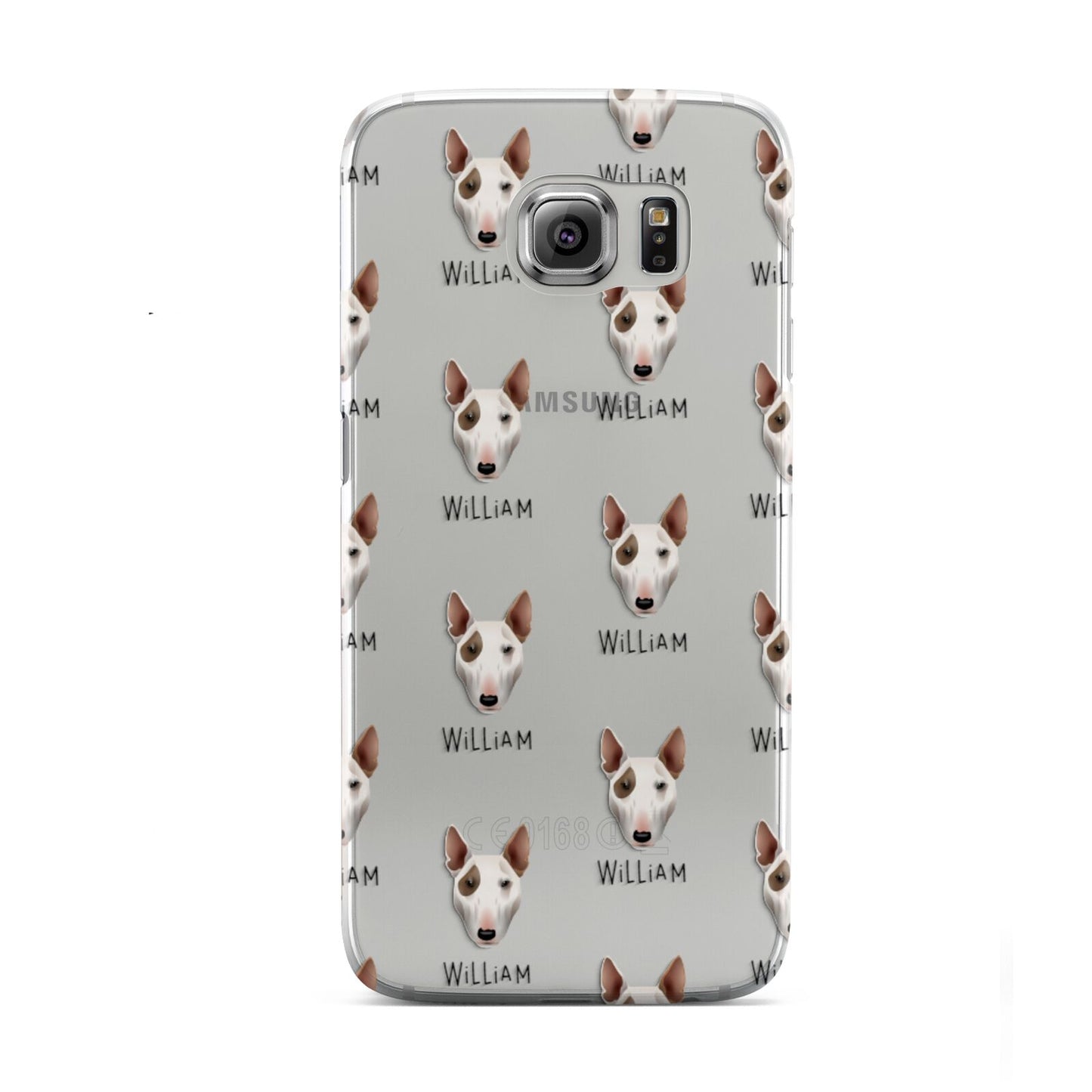Bull Terrier Icon with Name Samsung Galaxy S6 Case