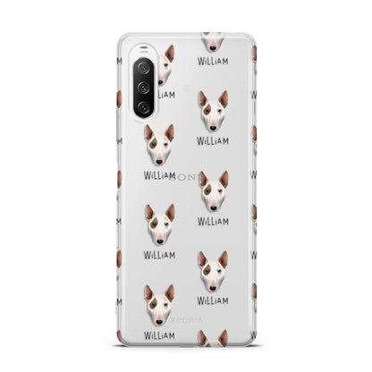 Bull Terrier Icon with Name Sony Xperia 10 III Case