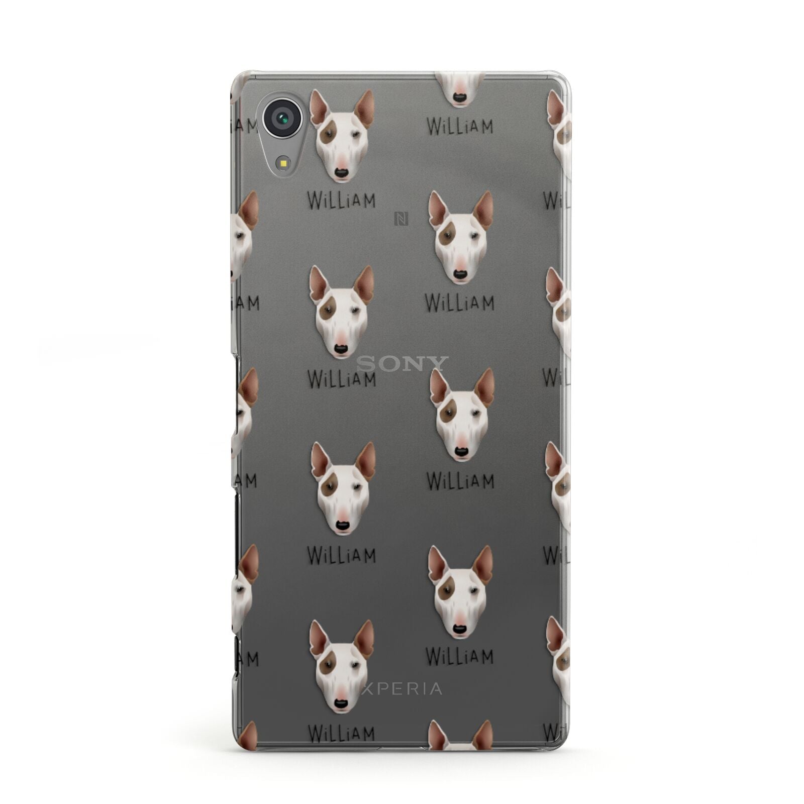Bull Terrier Icon with Name Sony Xperia Case