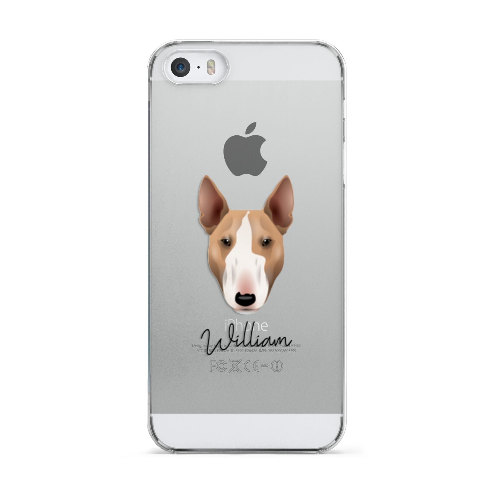Bull Terrier Personalised Apple iPhone 5 Case