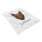 Bull Terrier Personalised Large Fleece Blankets