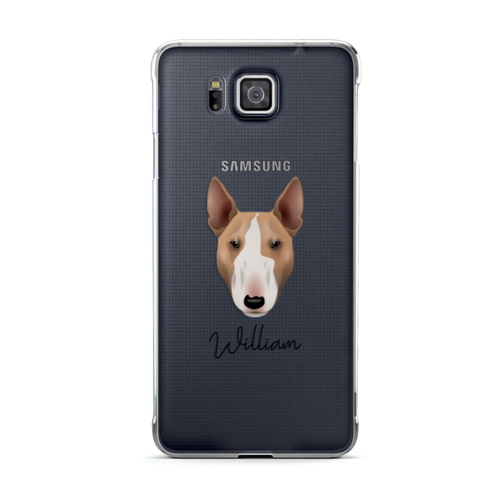 Bull Terrier Personalised Samsung Galaxy Alpha Case