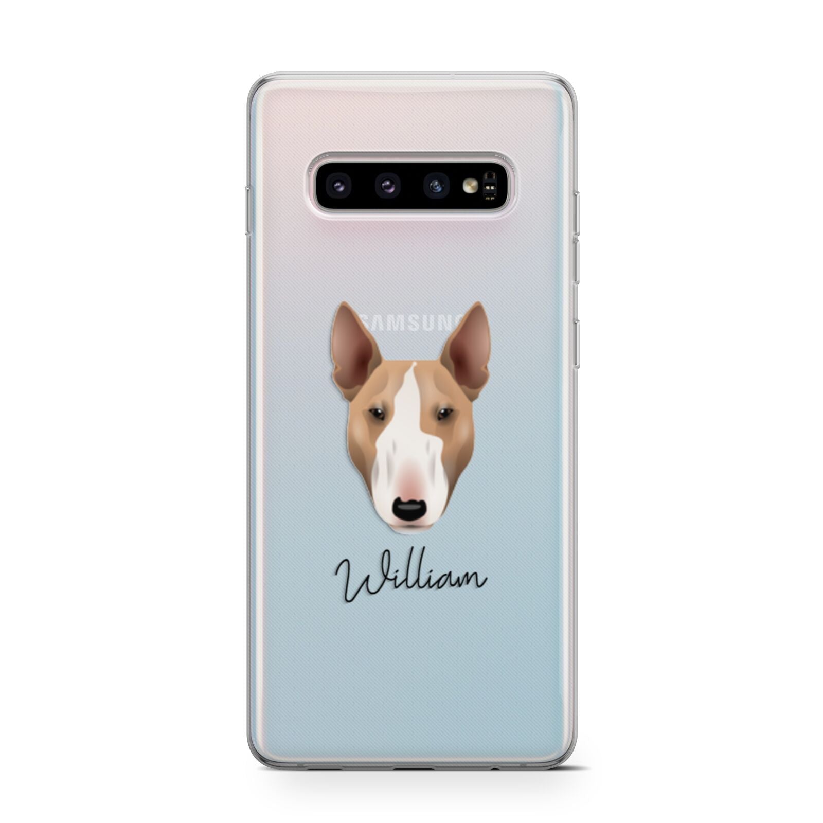 Bull Terrier Personalised Samsung Galaxy S10 Case