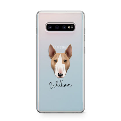 Bull Terrier Personalised Samsung Galaxy S10 Case