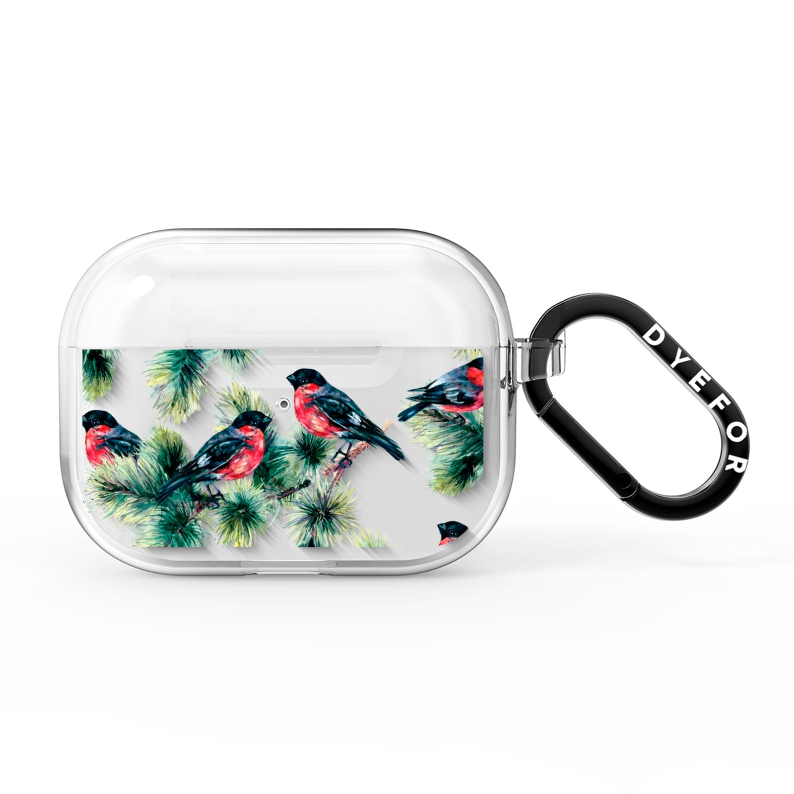 Bullfinch Pine Tree AirPods Pro Clear Case
