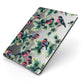 Bullfinch Pine Tree Apple iPad Case on Grey iPad Side View