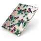 Bullfinch Pine Tree Apple iPad Case on Rose Gold iPad Side View