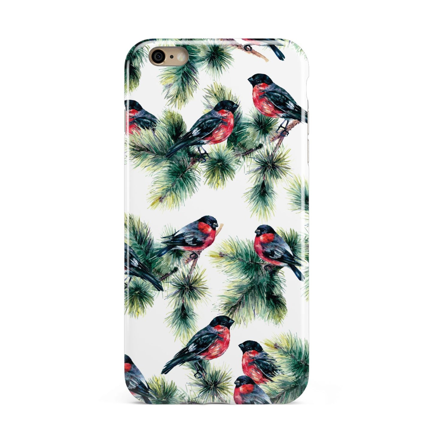 Bullfinch Pine Tree Apple iPhone 6 Plus 3D Tough Case