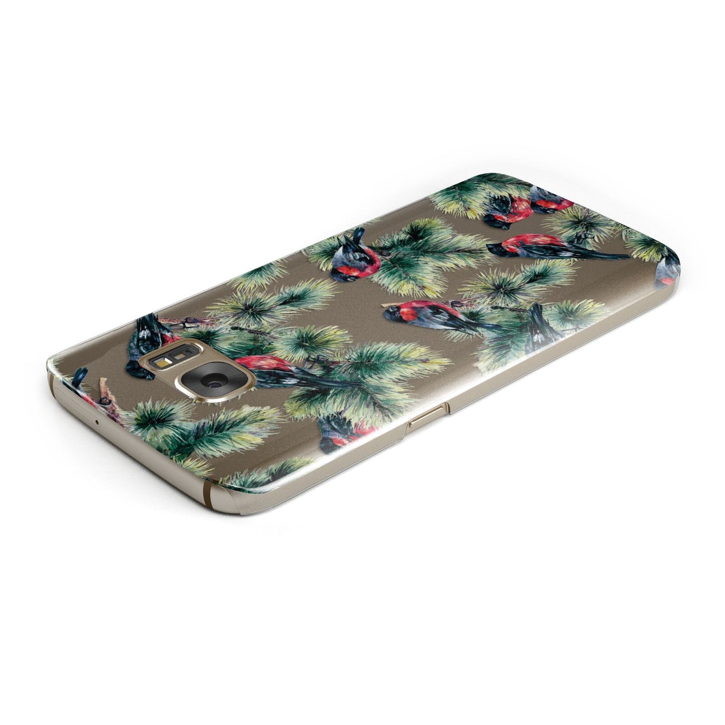 Bullfinch Pine Tree Samsung Galaxy Case Top Cutout