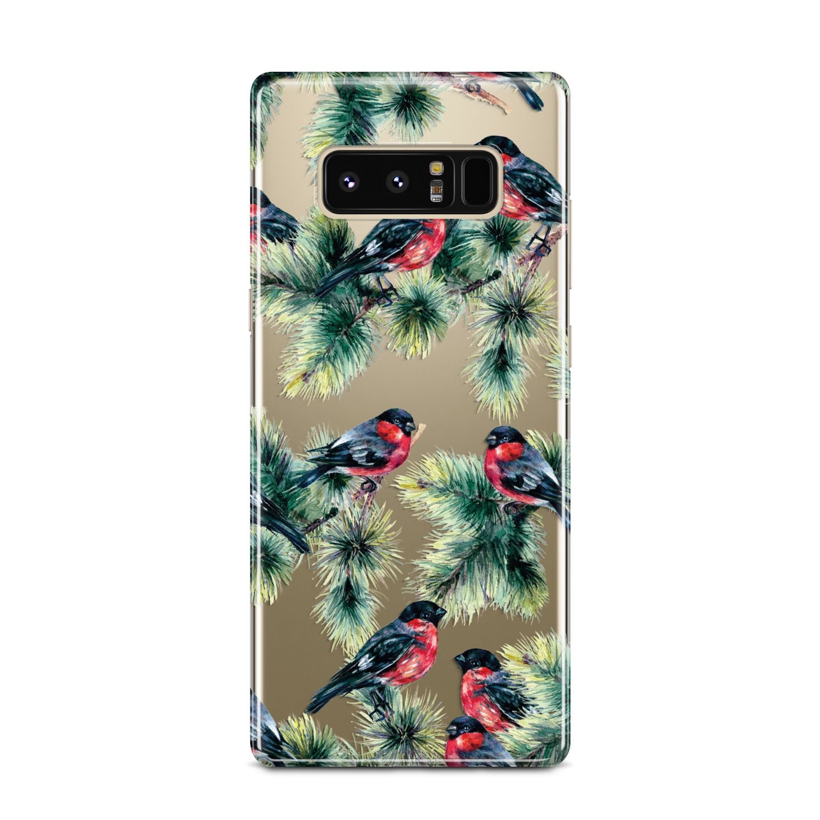 Bullfinch Pine Tree Samsung Galaxy Note 8 Case