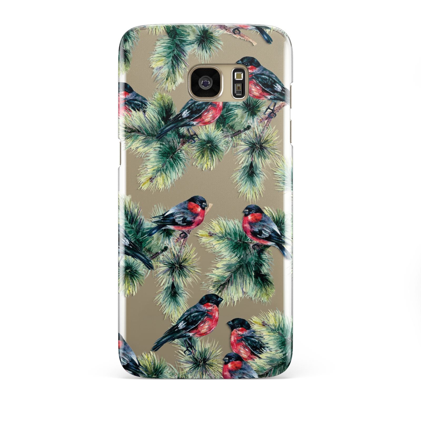 Bullfinch Pine Tree Samsung Galaxy S7 Edge Case